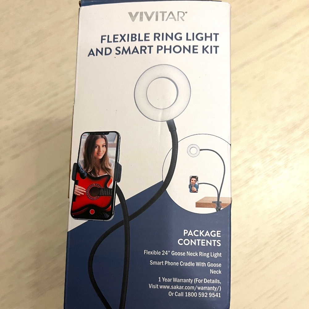 Vivitar Flexible Ring Light Kit - Take your ring light everywhere!